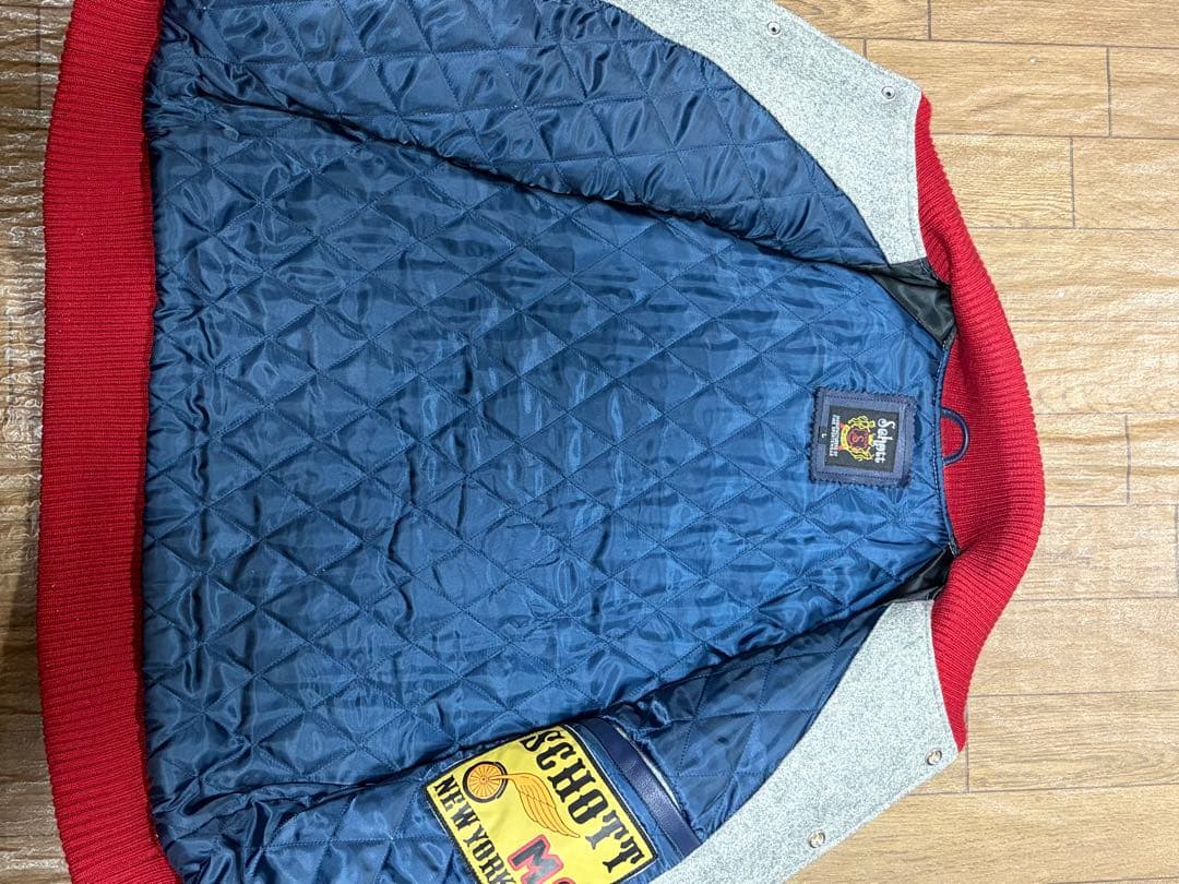 美品 schott ショット スタジャン Lサイズ