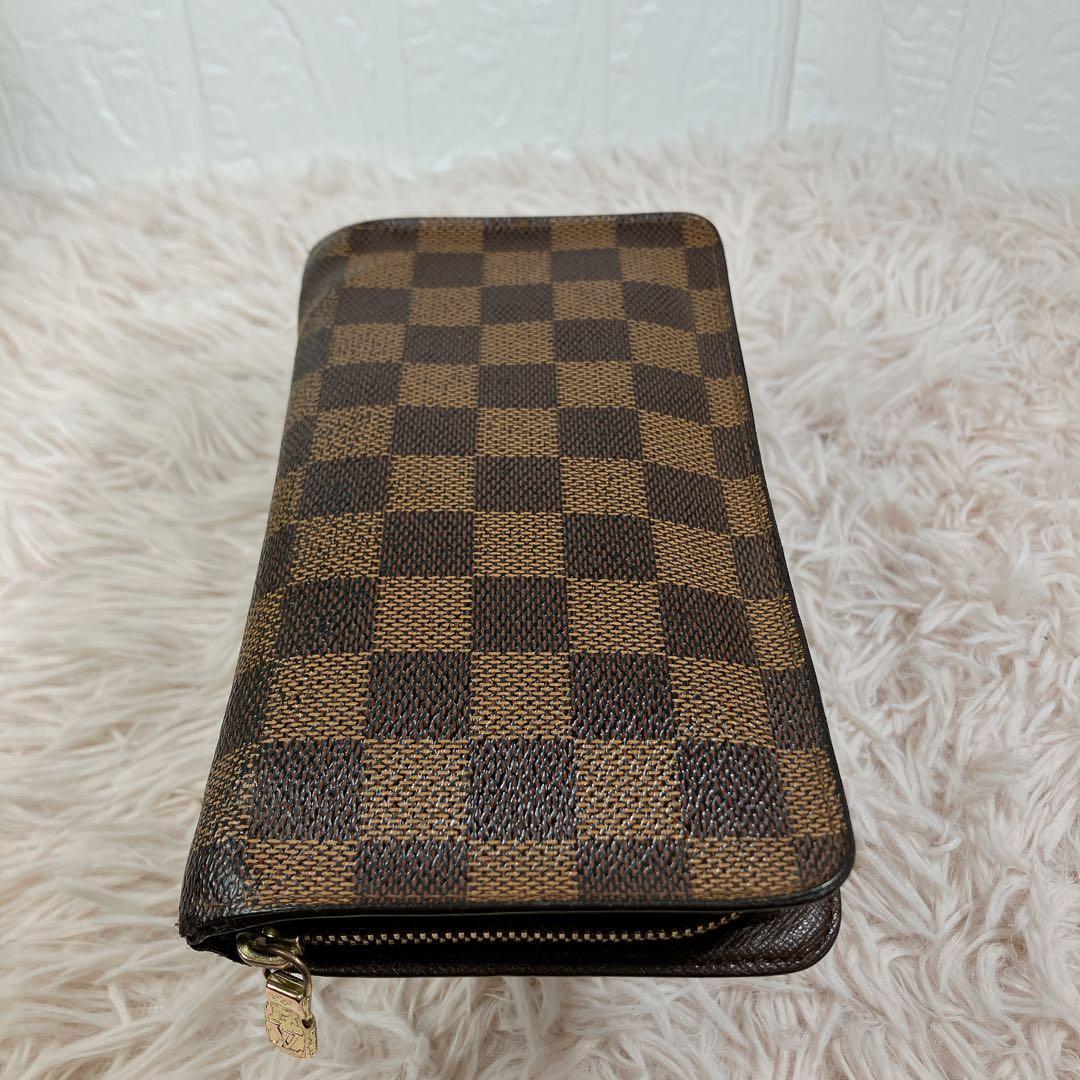 美品 ルイヴィトン ダミエ ポルトモネジップ ラウンドファスナー ウォレット