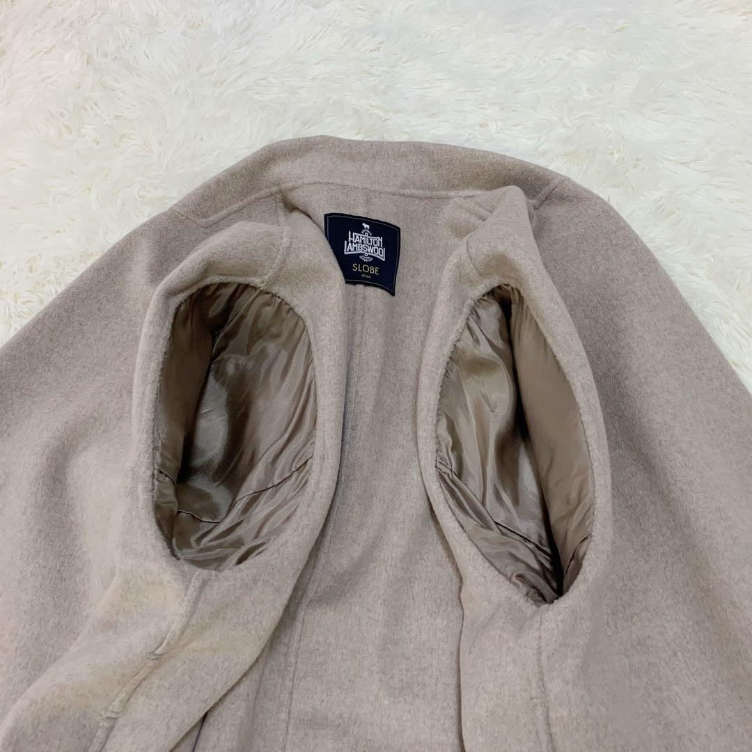 スローブイエナ ハミルトン ダブルフェイス ウール ロング コート リバーコート