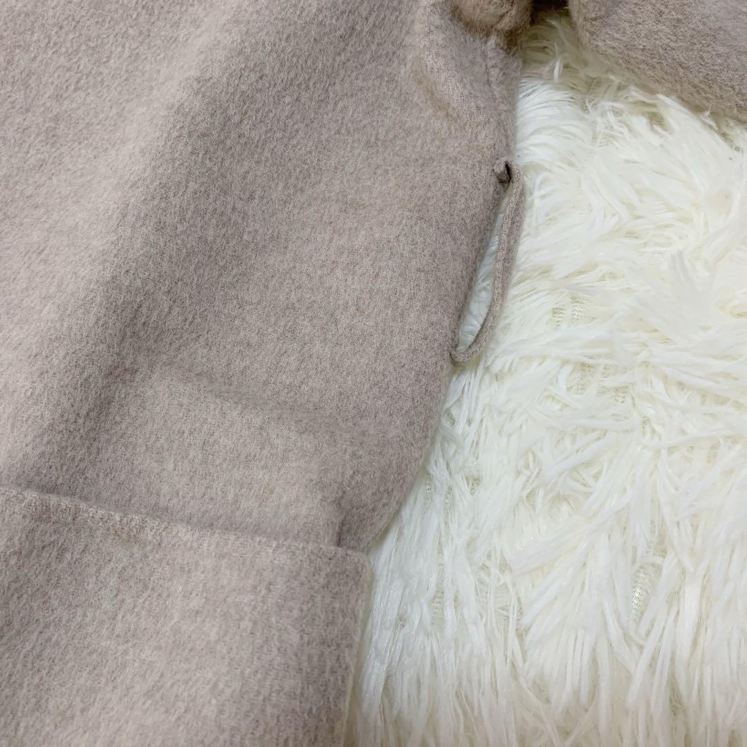 スローブイエナ ハミルトン ダブルフェイス ウール ロング コート リバーコート