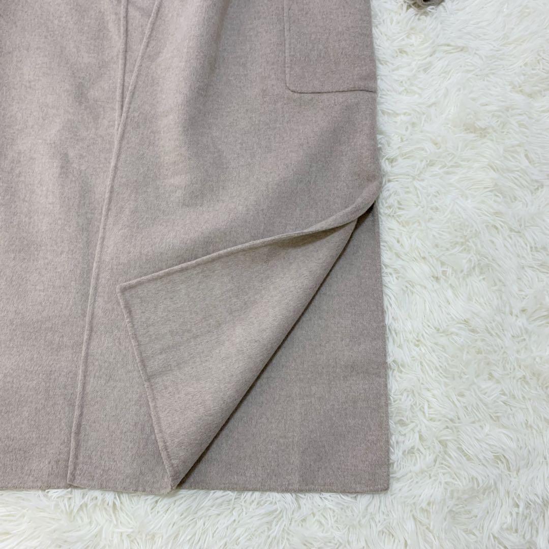 スローブイエナ ハミルトン ダブルフェイス ウール ロング コート リバーコート