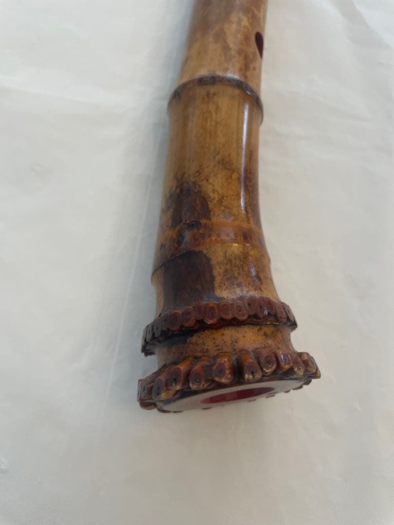 ❷超希少 小林 一城 尺八 銘二印 銀歌口 楽器