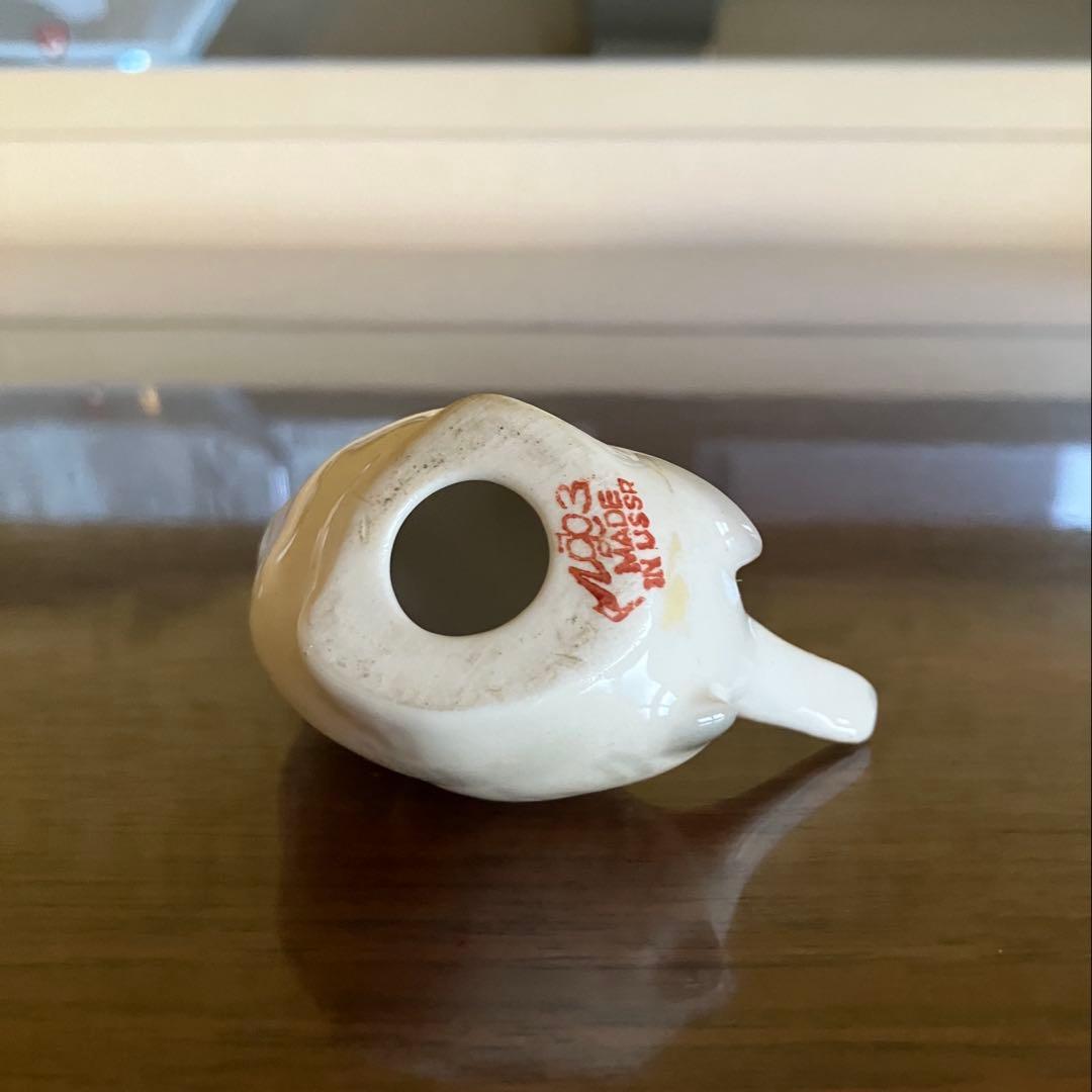 ロモノーソフ　フィギュリン　フィギュア　ミソサザイ　Made in USSR