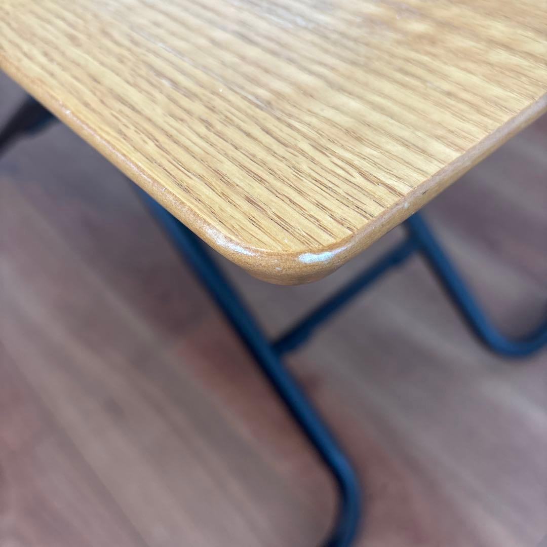 ガス圧昇降式テーブル (幅100cm、ナチュラルカラー)