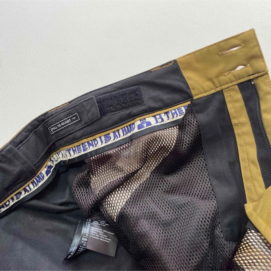 6606 バートン　パンツ　メンズ バイカラー　ダブルニー　ベージュ　ブラック