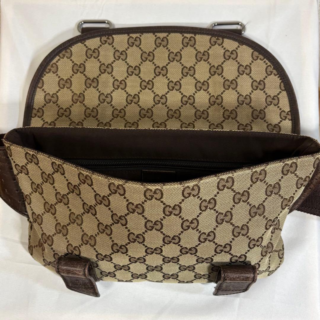 【即日発送】GUCCI グッチ GG キャンバス ボディバッグ ウエストバッグ
