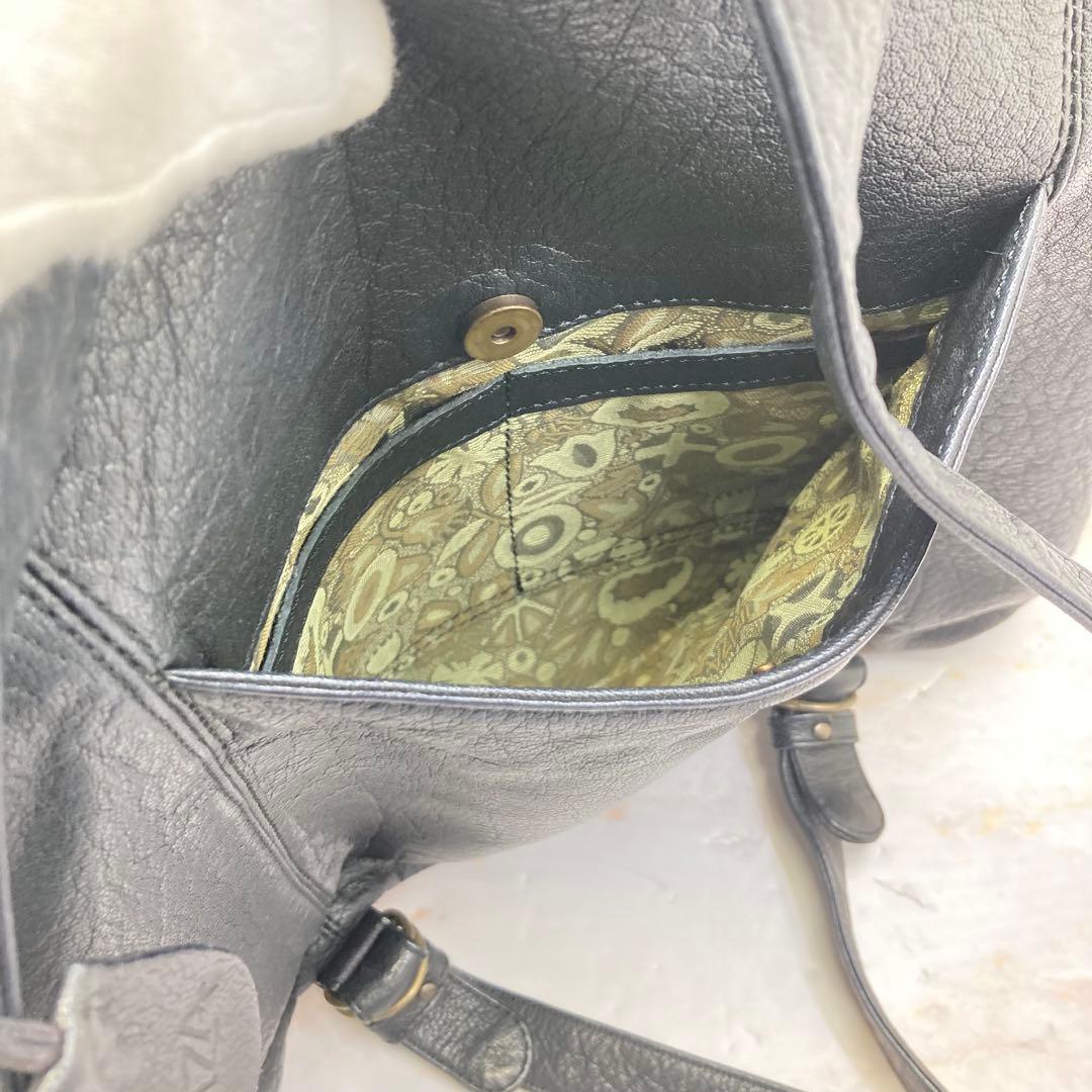 極美品❣️ 希少❣️IB￼IZAイビサリュックブラックレザーイビザ大容量