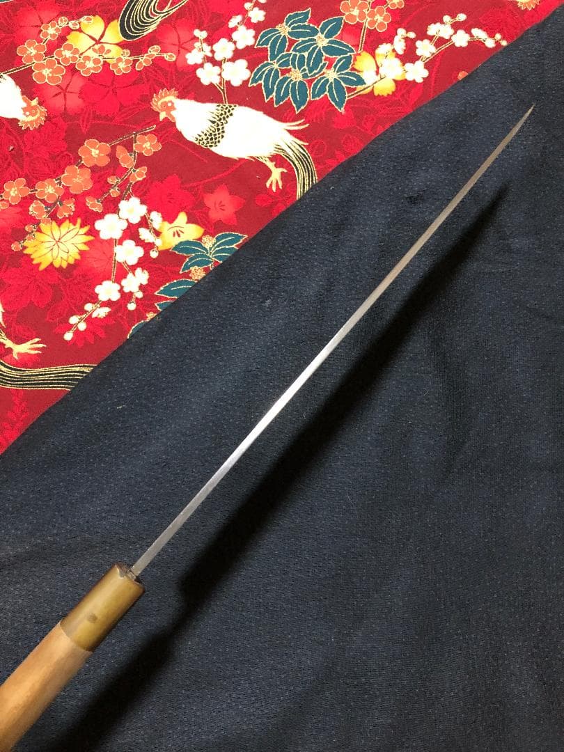 研ぎ済み】青鋼・本鍛錬・水牛口 堺菊 柳刃包丁 刺身包丁 ナイフ