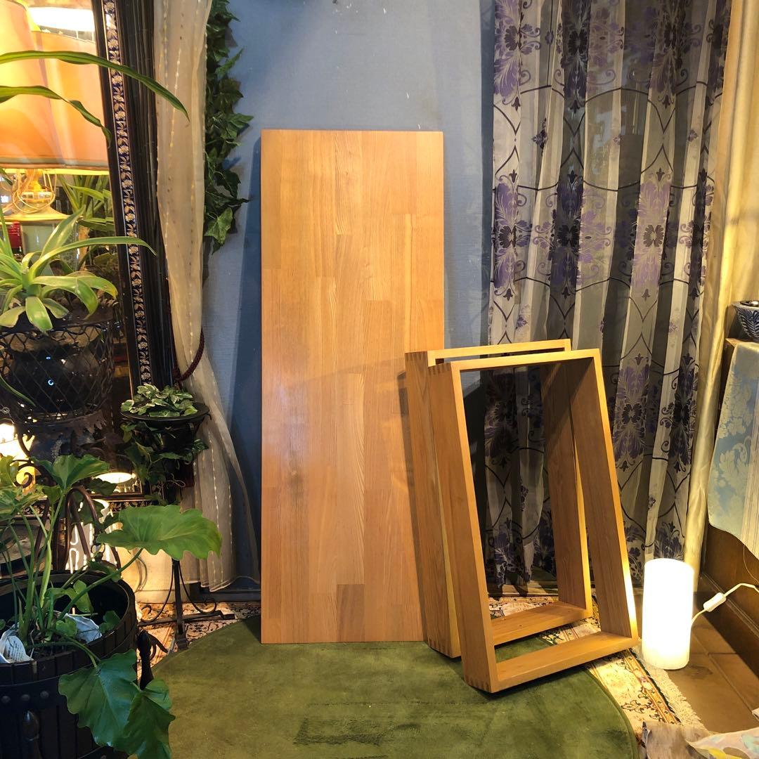 ホワイトアッシュ材無垢　ホテルスタイルデスク