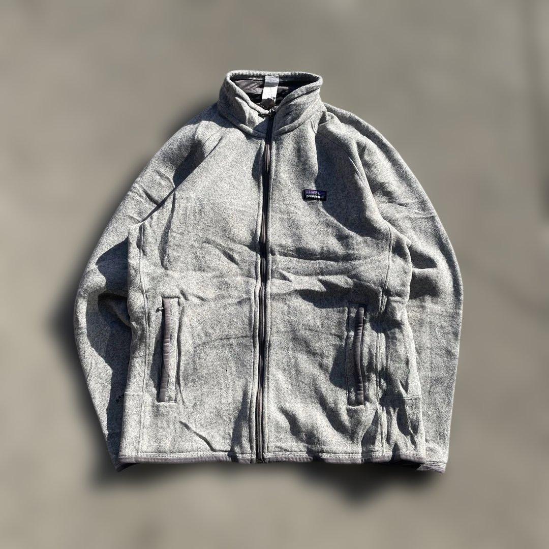 patagonia ベターセーター L 相当 グレー フルジップ アウトドア