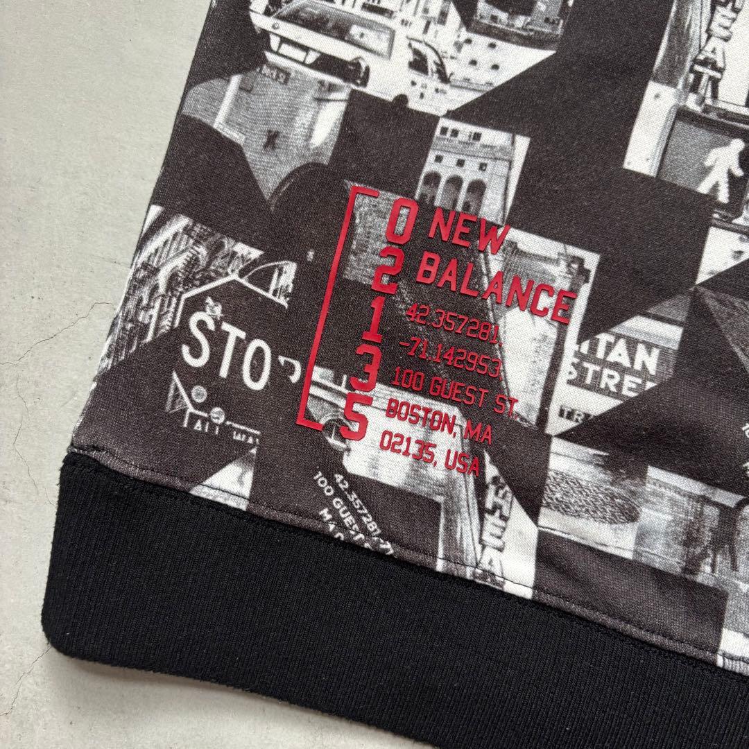 New Balance Golf スウェットフードパーカー プルオーバー 総柄