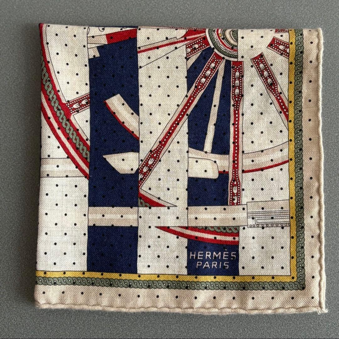 エルメス HERMES カシミヤ ガヴロッシュ 45ベルリンズ馬車パヤデール