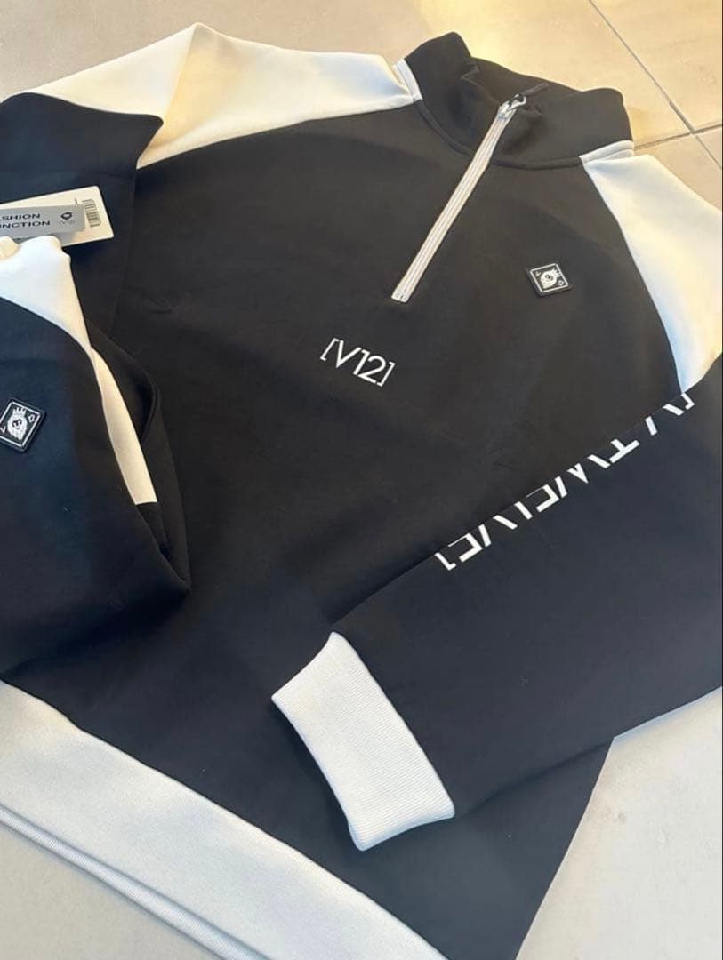 V12 ハーフジップ　スウェット　XL V122420-SW12 セットアップ