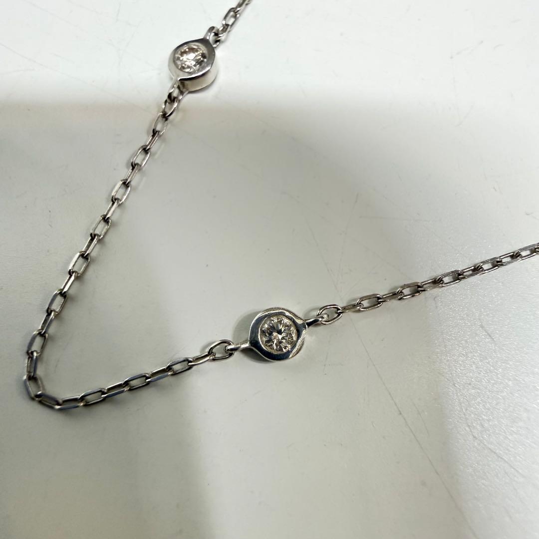 あ*ろ様 プラチナ900 ダイヤモンド0.1ct ブレスレット