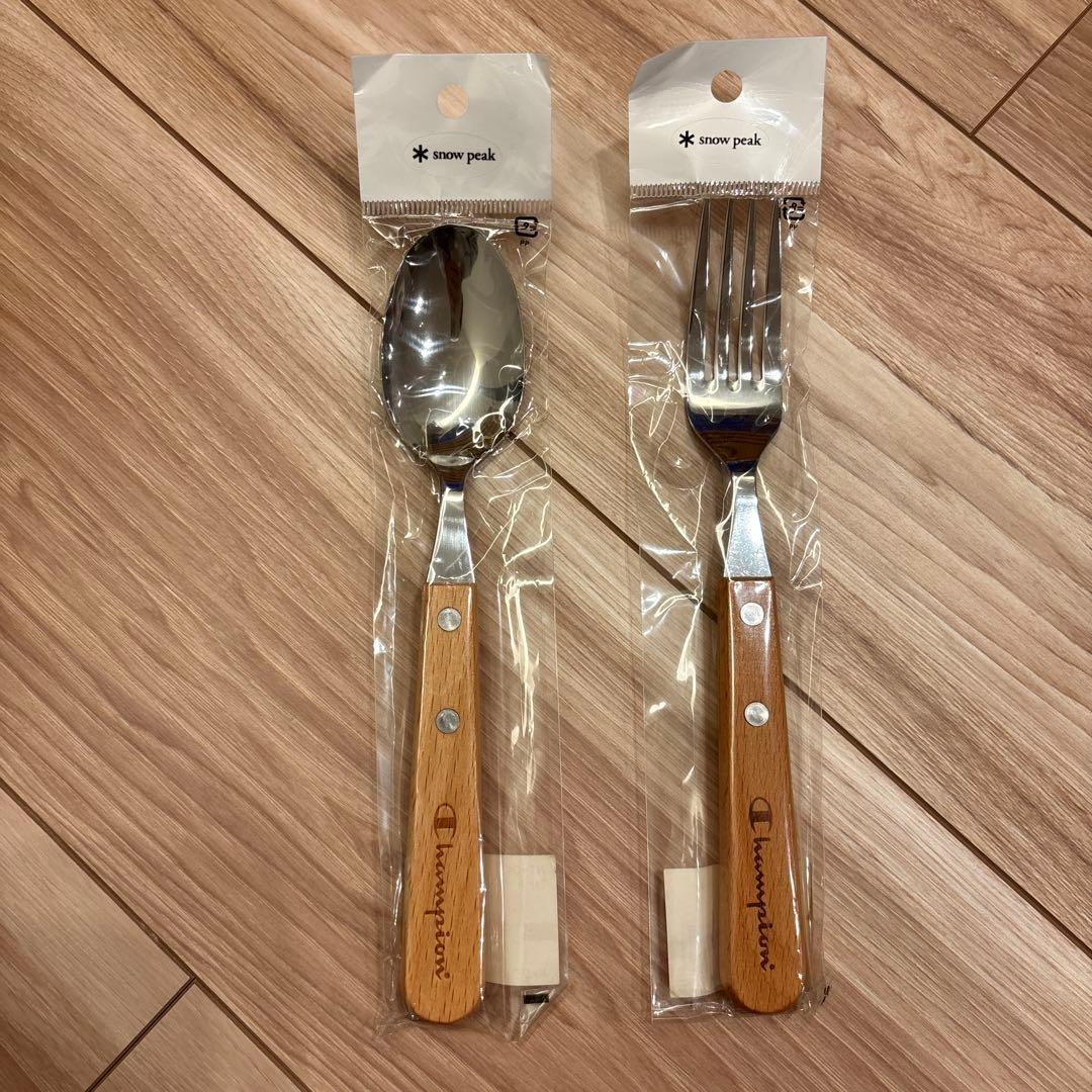 激レア！スノーピーク×チャンピオン カトラリーセット スプーン