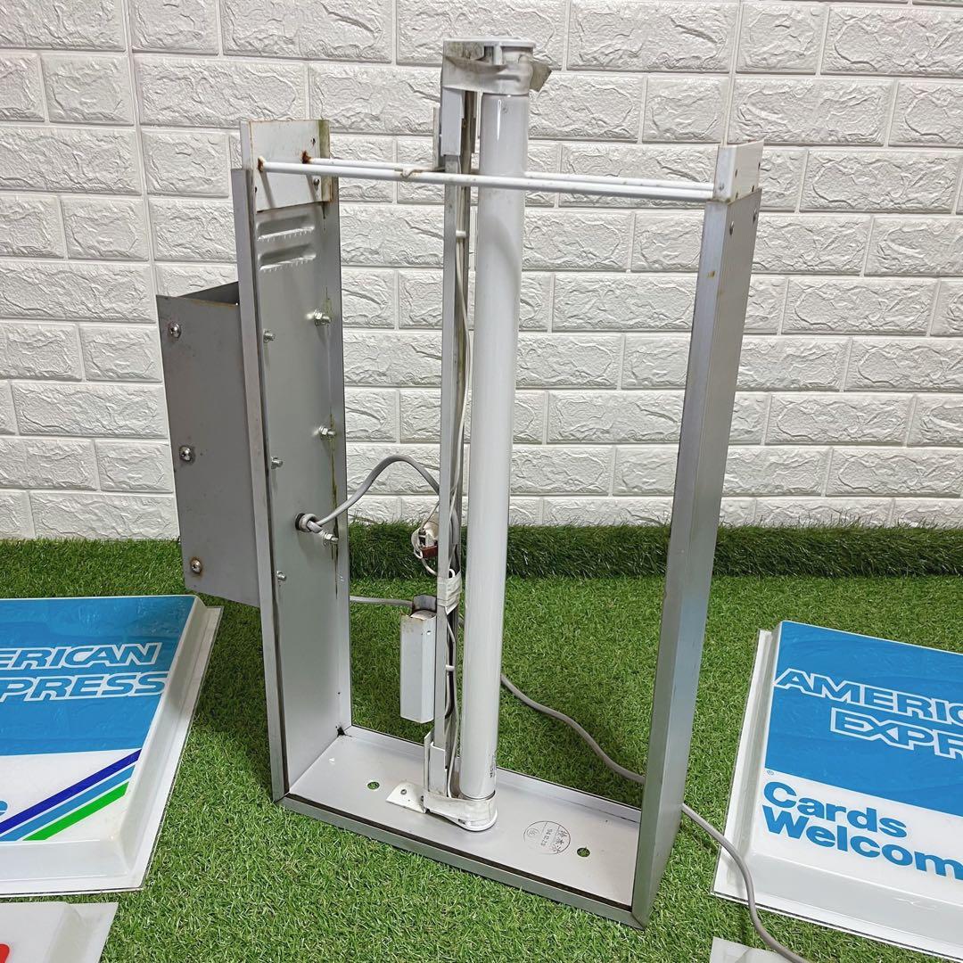 入手困難 平成レトロ アメリカンエキスプレス 看板照明 ライト