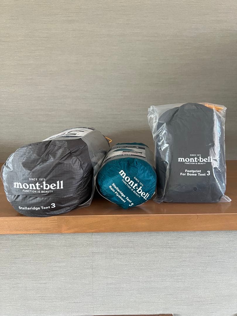 新品3点セット　モンベル　ステラリッジテント3+レインフライ+グラウンドシート