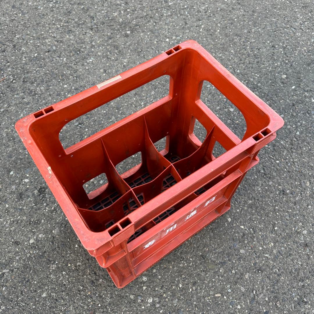 清酒専用通箱》P箱 お酒ケース コンテナ 一升瓶 踏み台 昭和レトロ