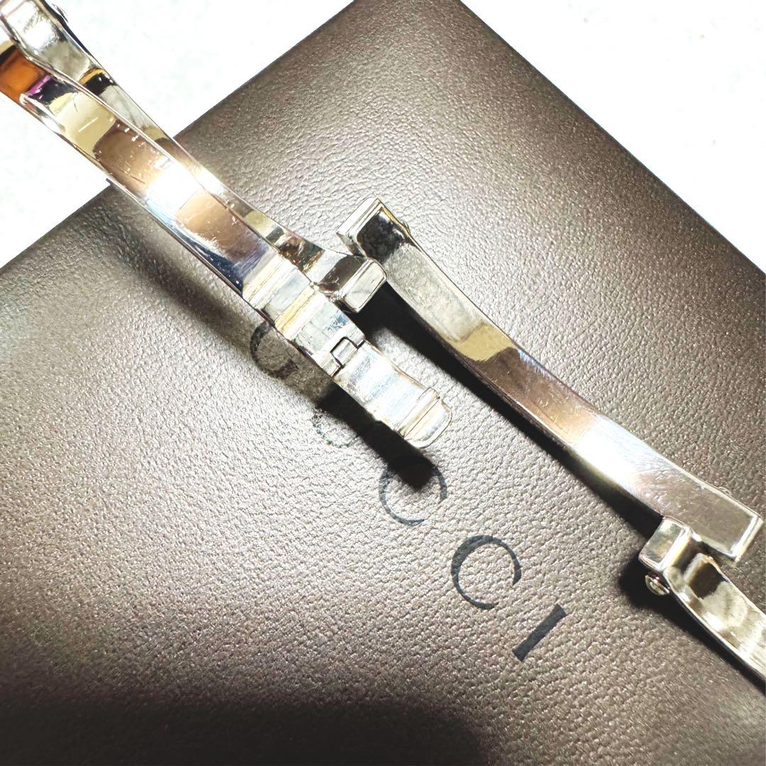 【購入者さま希望価格】美品 GUCCI プレート ブレスレット バングル 925