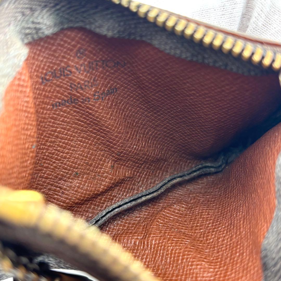 【良品】ルイヴィトン　モノグラム　ポシェット・クレ　ケース　ブラウン