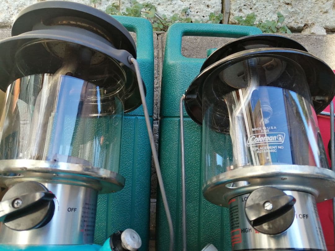 Colemanのランタン3台セット、おまけ付き