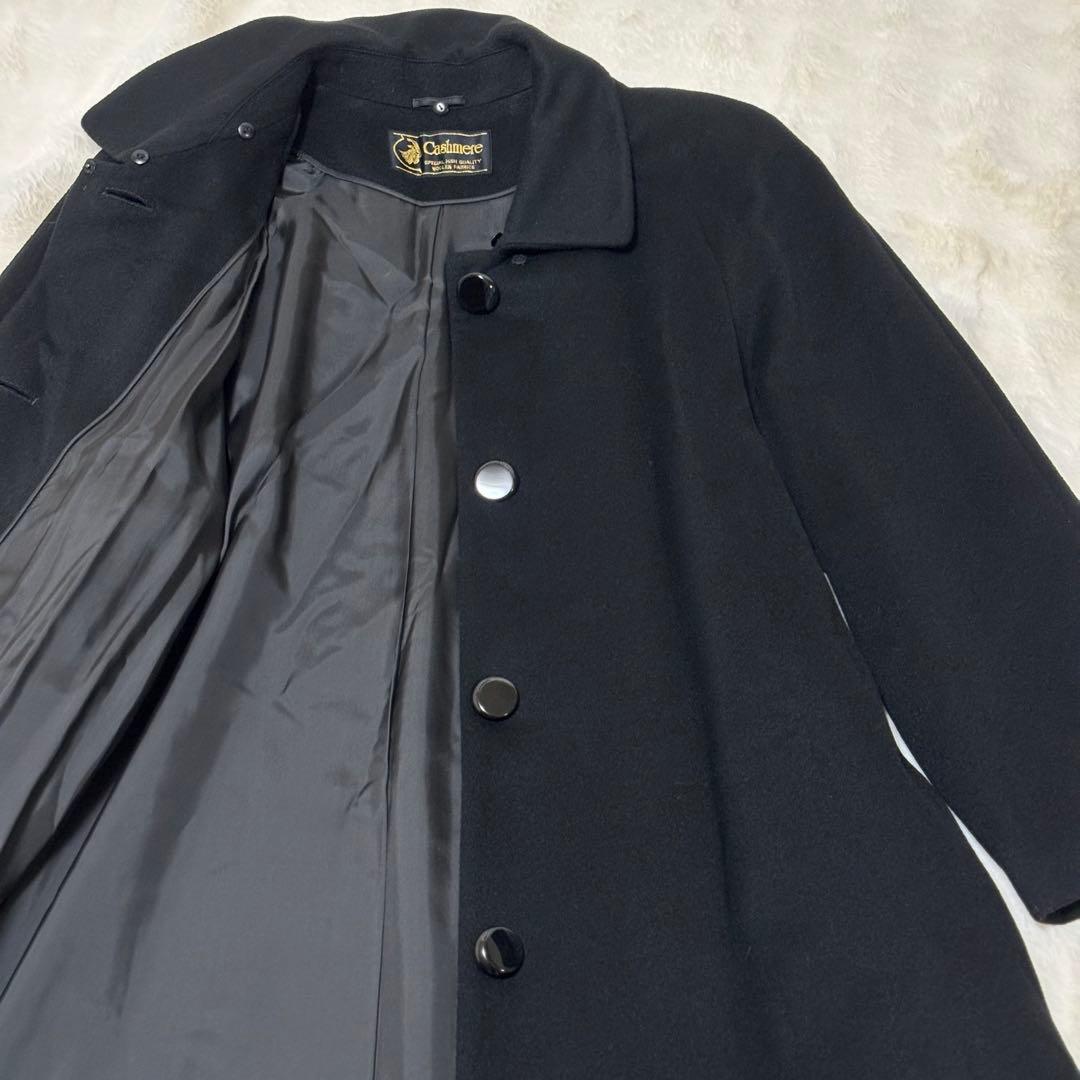 【美品】最高級 カシミヤ100% ロングコート　大きめ　13AR