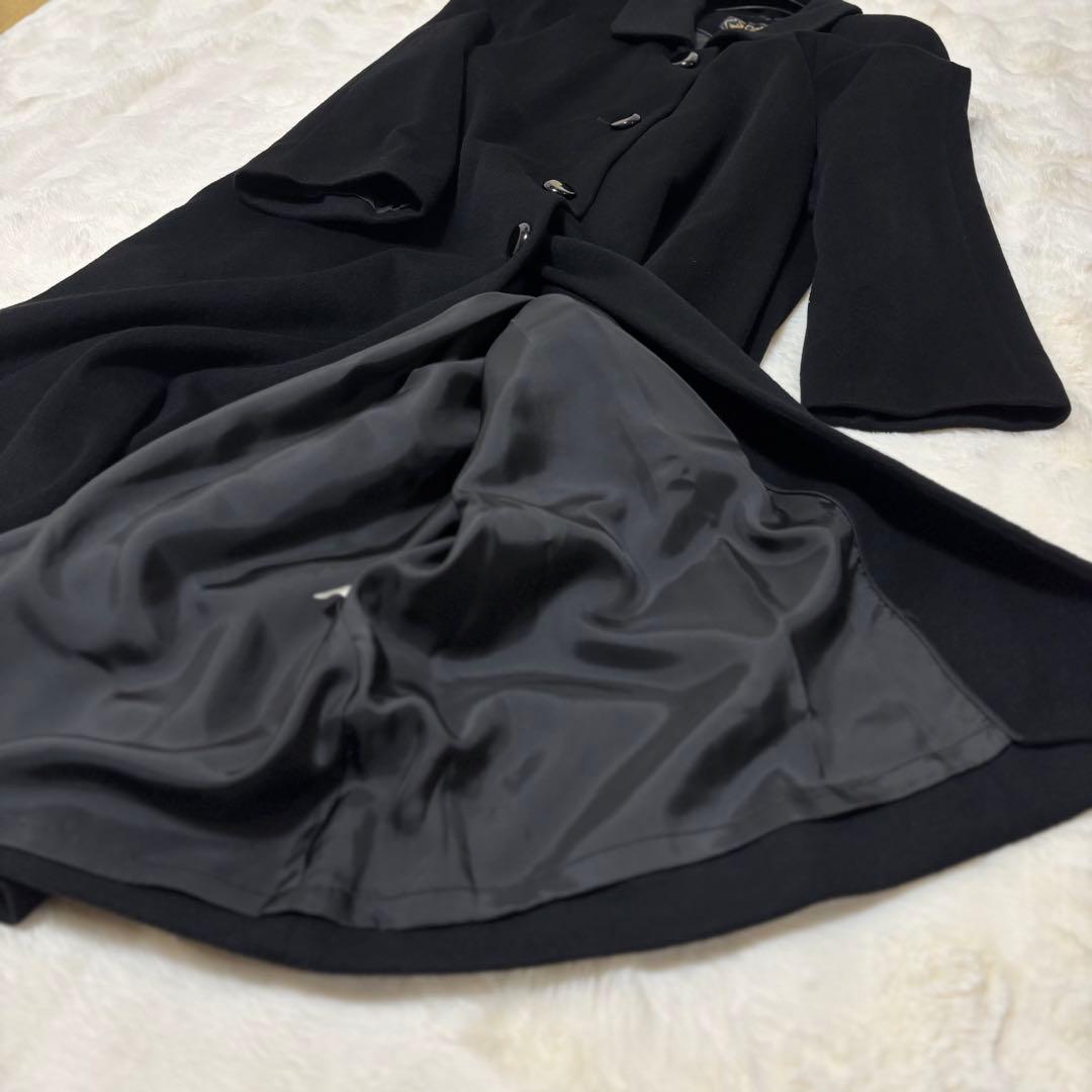【美品】最高級 カシミヤ100% ロングコート　大きめ　13AR