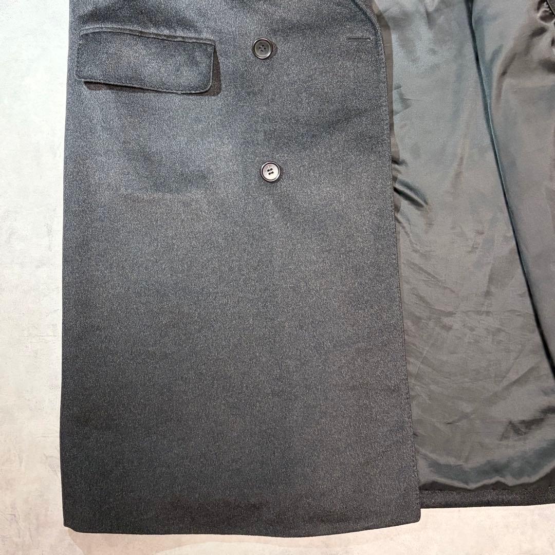 極美品✨ カシミヤ ロング チェスターコート ダブル ゆったり チャコグレー