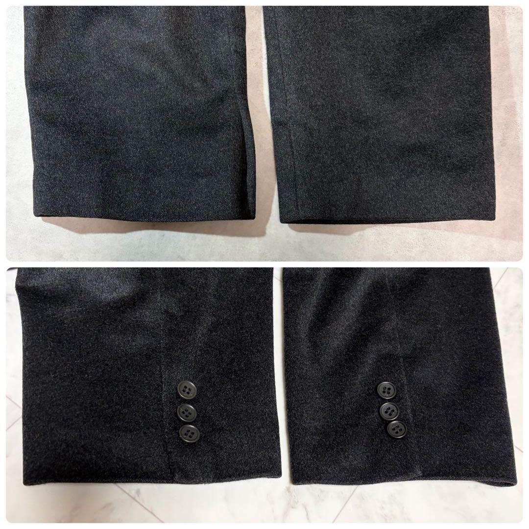 極美品✨ カシミヤ ロング チェスターコート ダブル ゆったり チャコグレー