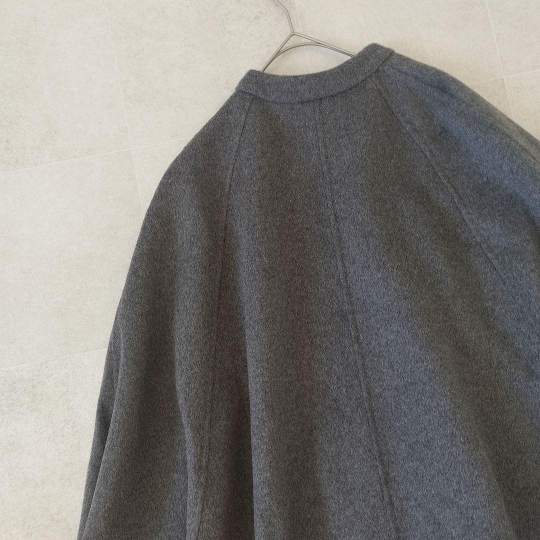 未使用級✨ミラオーウェン 23aw ウール混スタンドカラーリバーケープコート