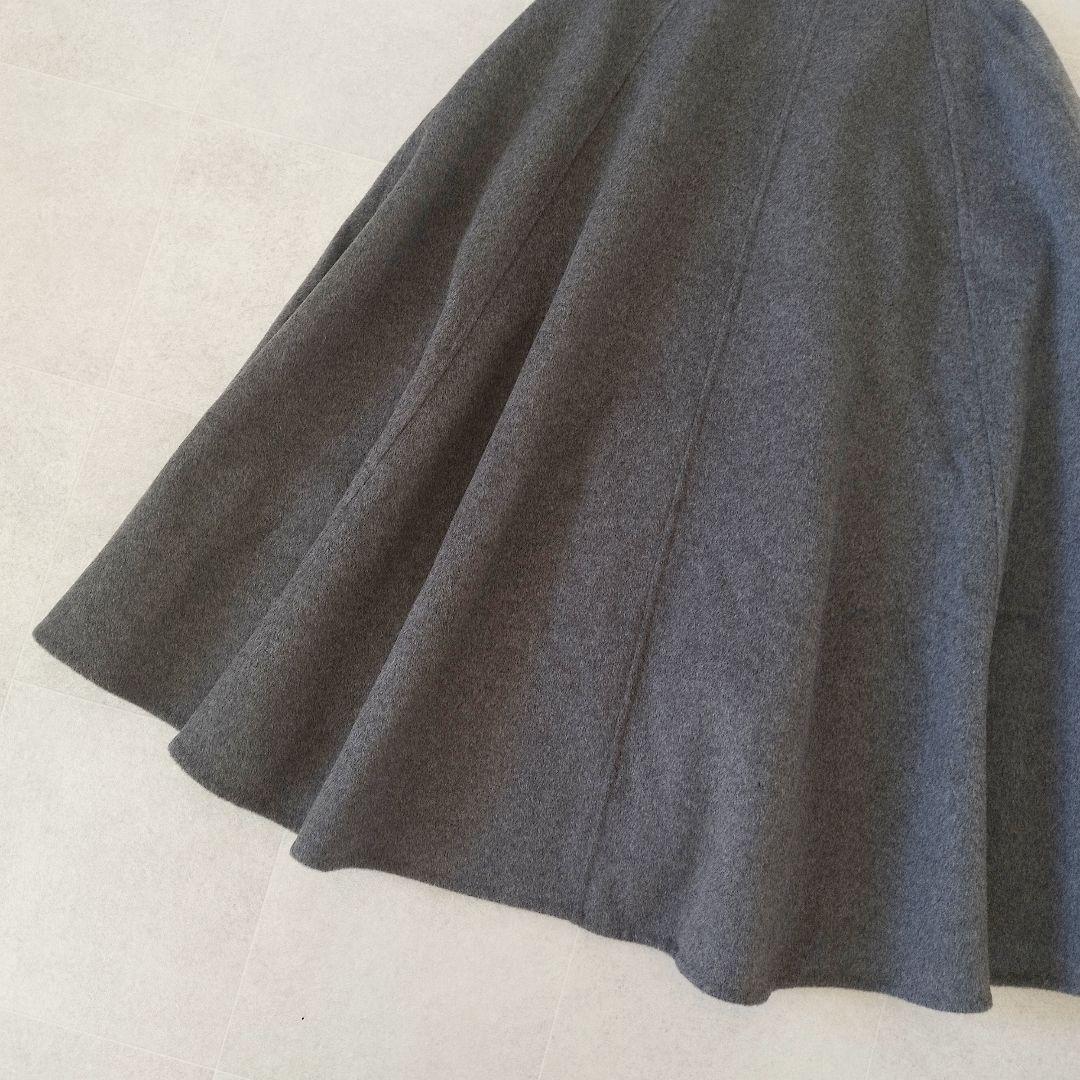 未使用級✨ミラオーウェン 23aw ウール混スタンドカラーリバーケープコート
