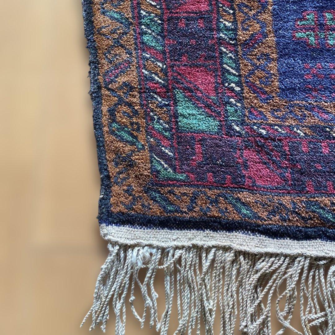 アフガニスタン産 トライバルラグ バルーチ族作 手織り カーペット ラグ 絨毯