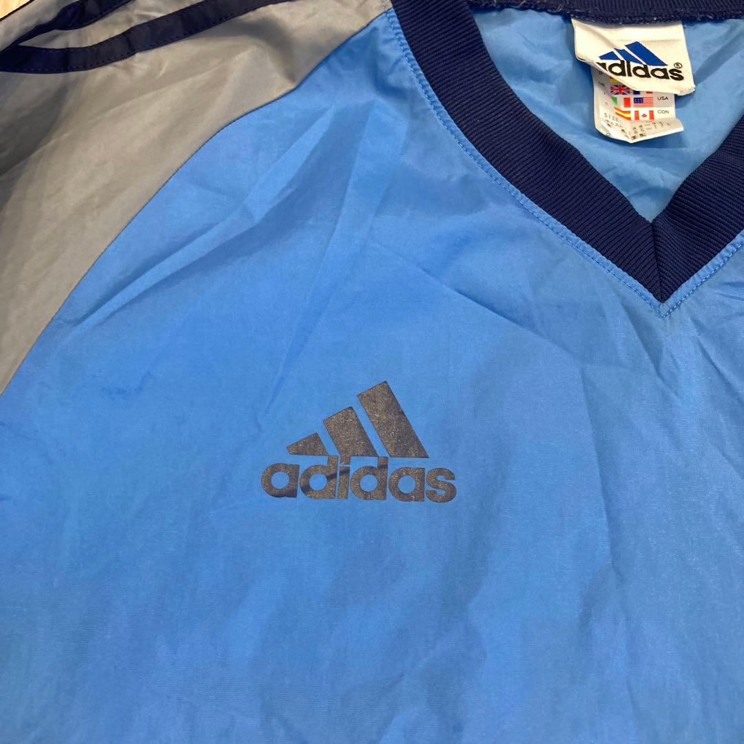 00s adidas ナイロンプルオーバー グッドカラー ピステ y2k - メルカリ