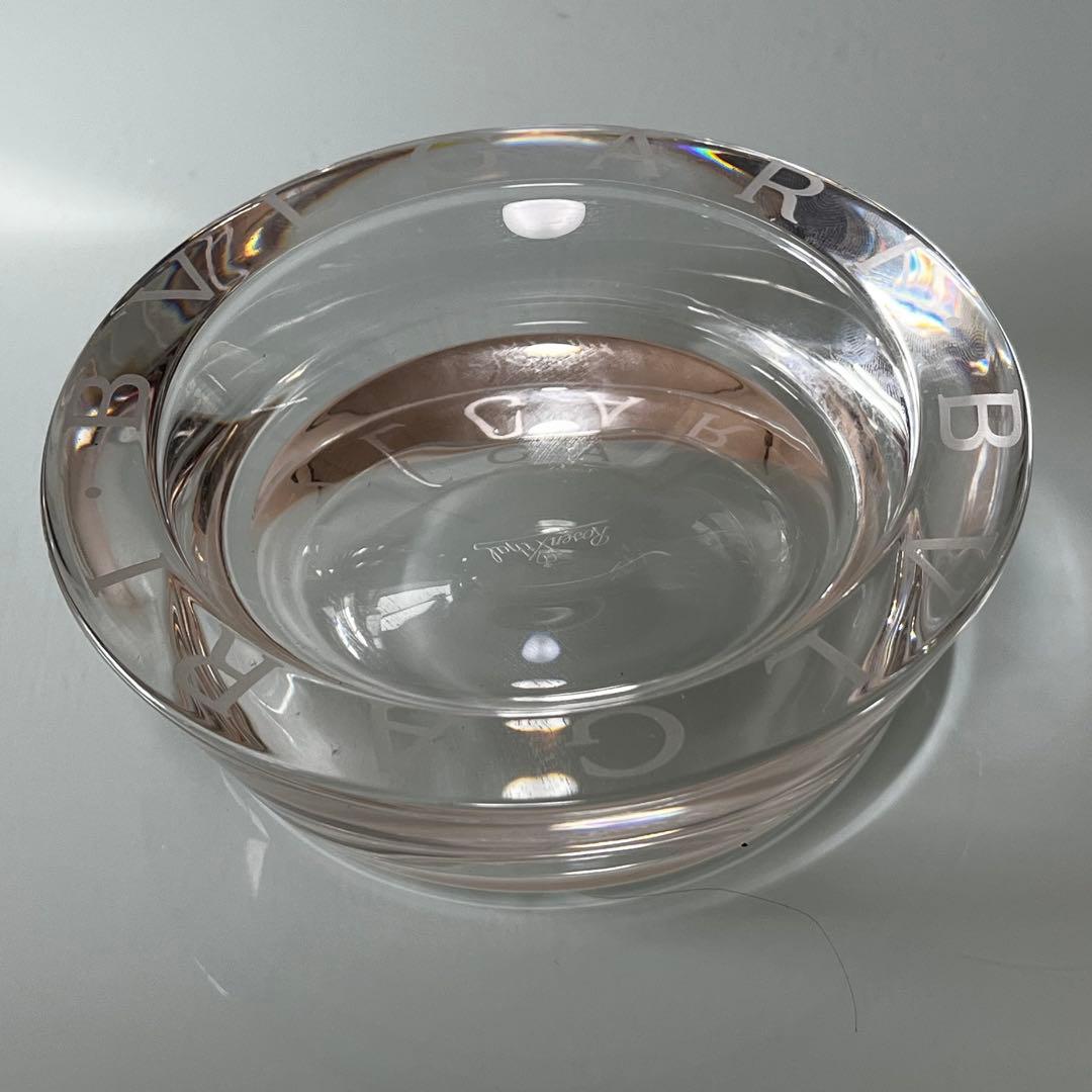 BVLGARI クリスタル灰皿 ロゴ入り - メルカリ