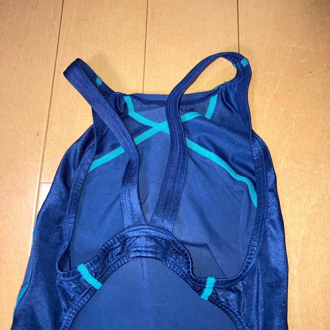 speed スピード　競泳用水着　ロングスパッツ Lサイズ　紺色　水色