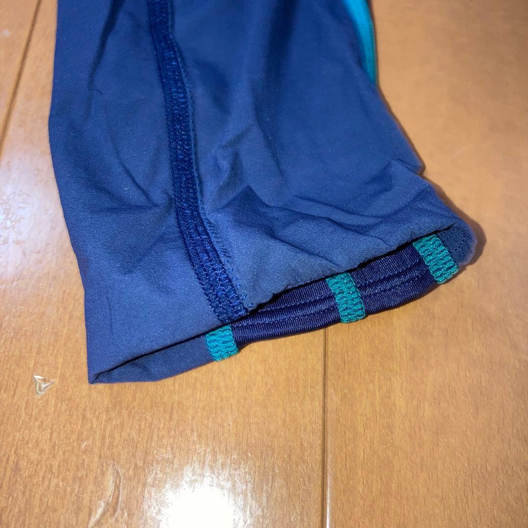 speed スピード　競泳用水着　ロングスパッツ Lサイズ　紺色　水色
