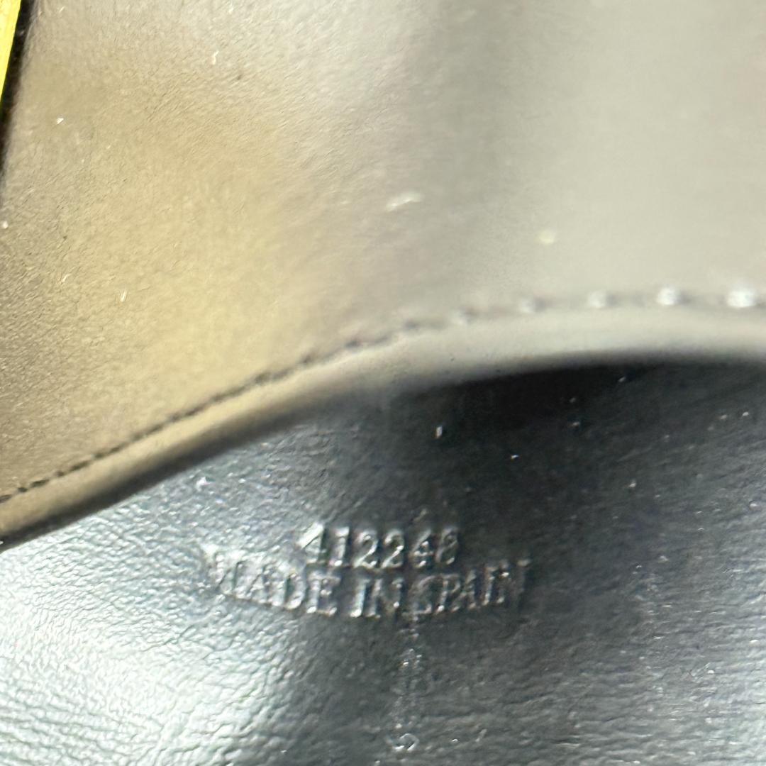 LOEWE ロエベ　アナグラム　ブラック レザー キーケース