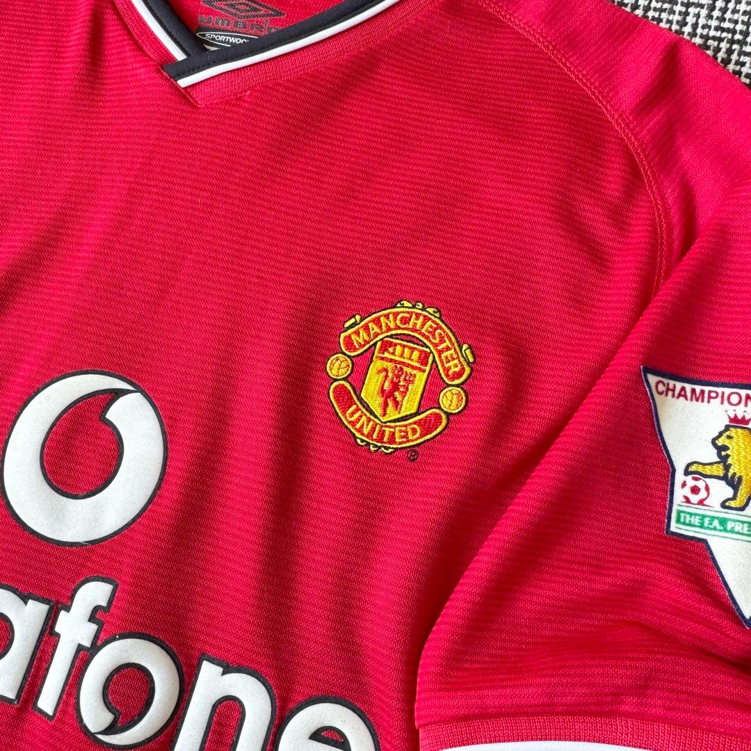 プレミア優勝パッチ付き】D・ベッカム ＃7 マンチェスター・U 00／01