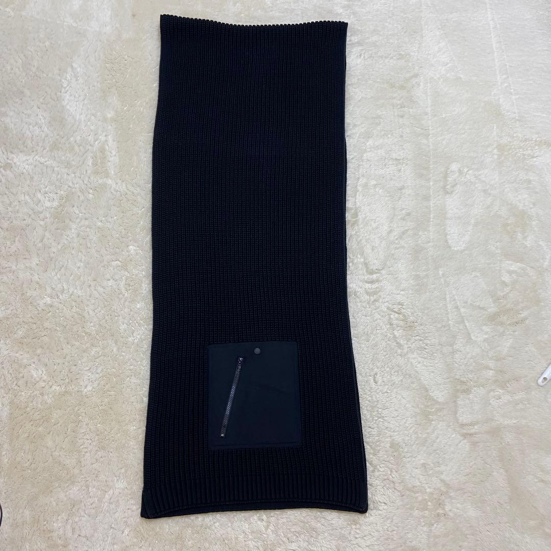 ✨Y-3 adidas ジッパーポケット付き コットン マフラー 黒