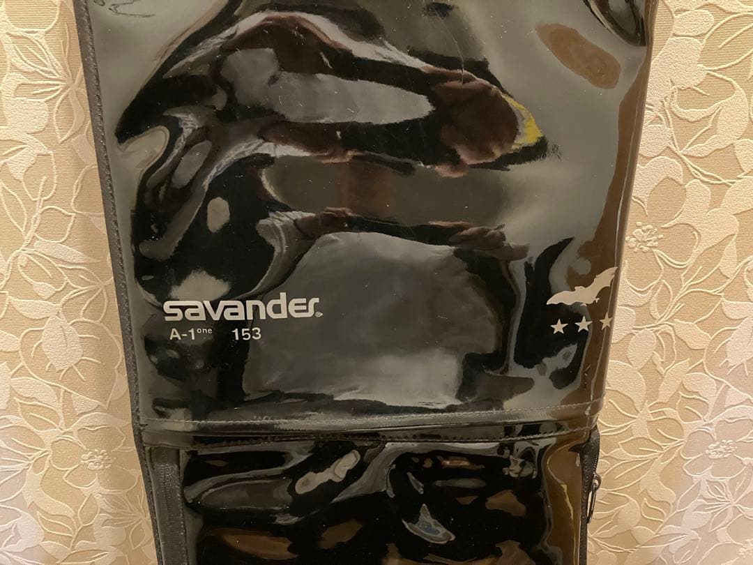 値下げ　スノーボード 153cm savander 赤黒デザイン