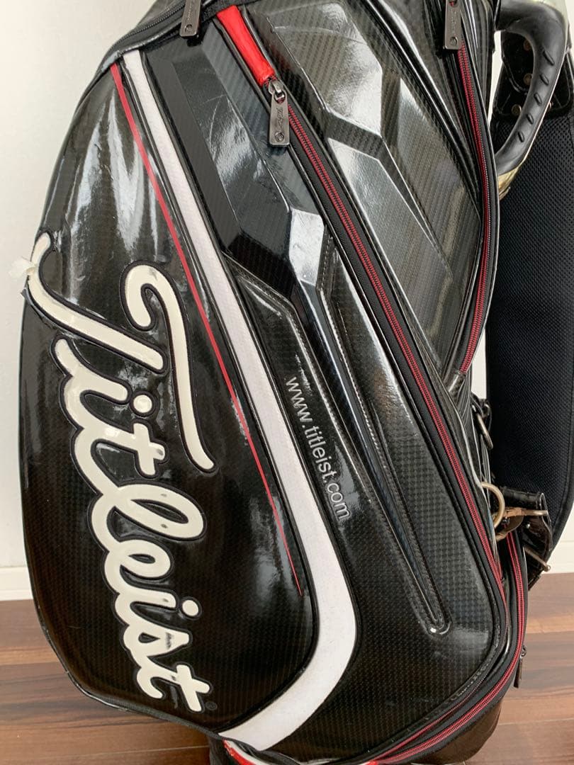 Titleist タイトリスト エナメル ゴルフ キャディバッグ 3点式