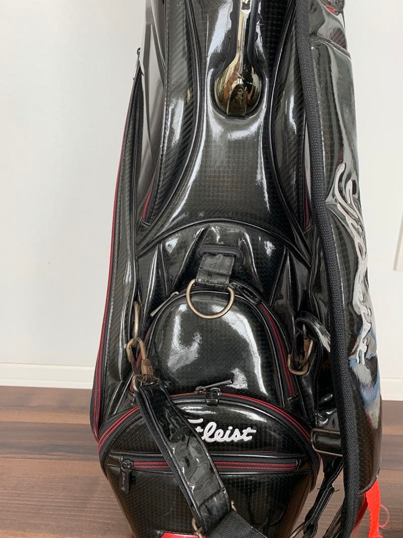 Titleist タイトリスト エナメル ゴルフ キャディバッグ 3点式