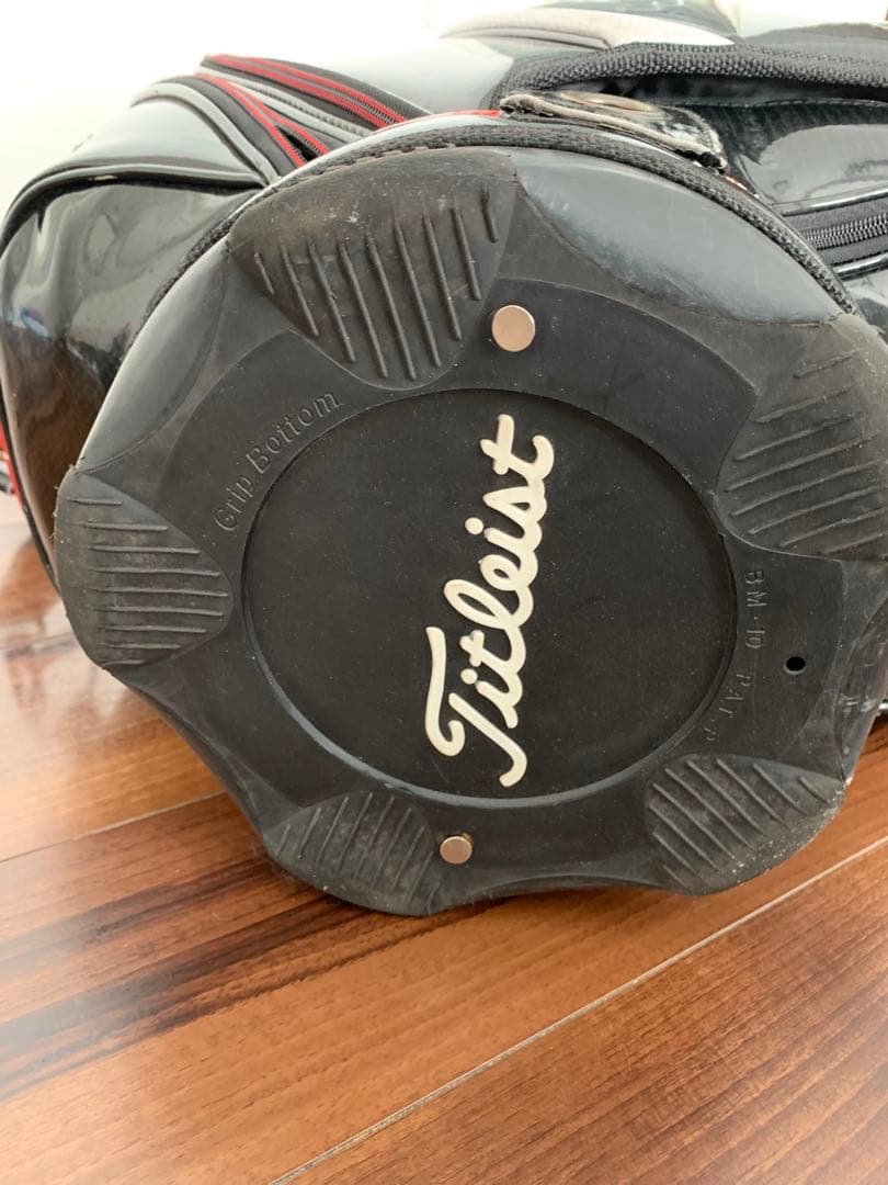 Titleist タイトリスト エナメル ゴルフ キャディバッグ 3点式