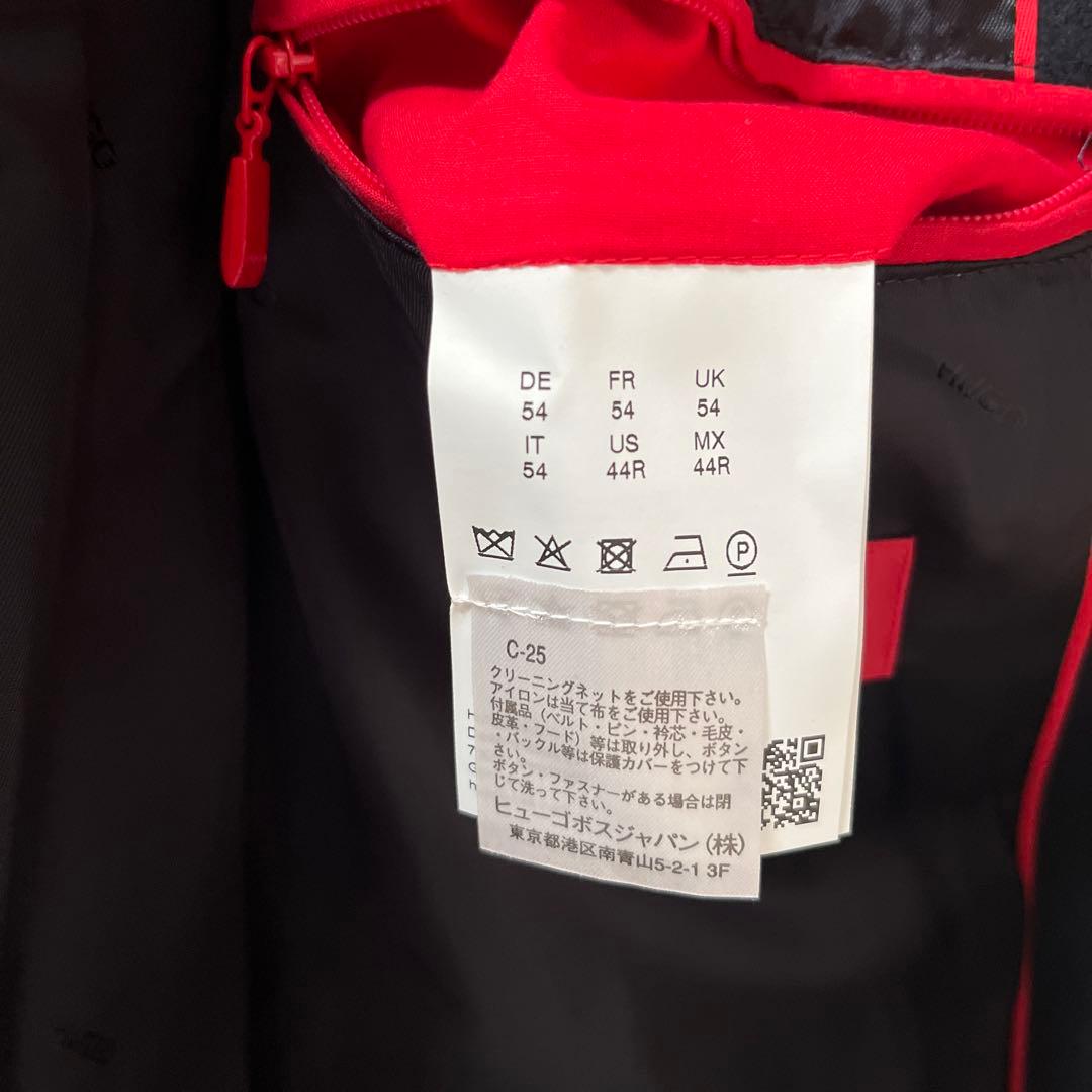 極美品HUGO ブラック チェスターコート