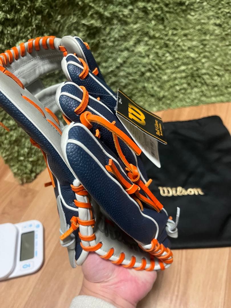 ウィルソン ワナビーヒーローデュアル 軟式外野手用00型 ネイビーSS