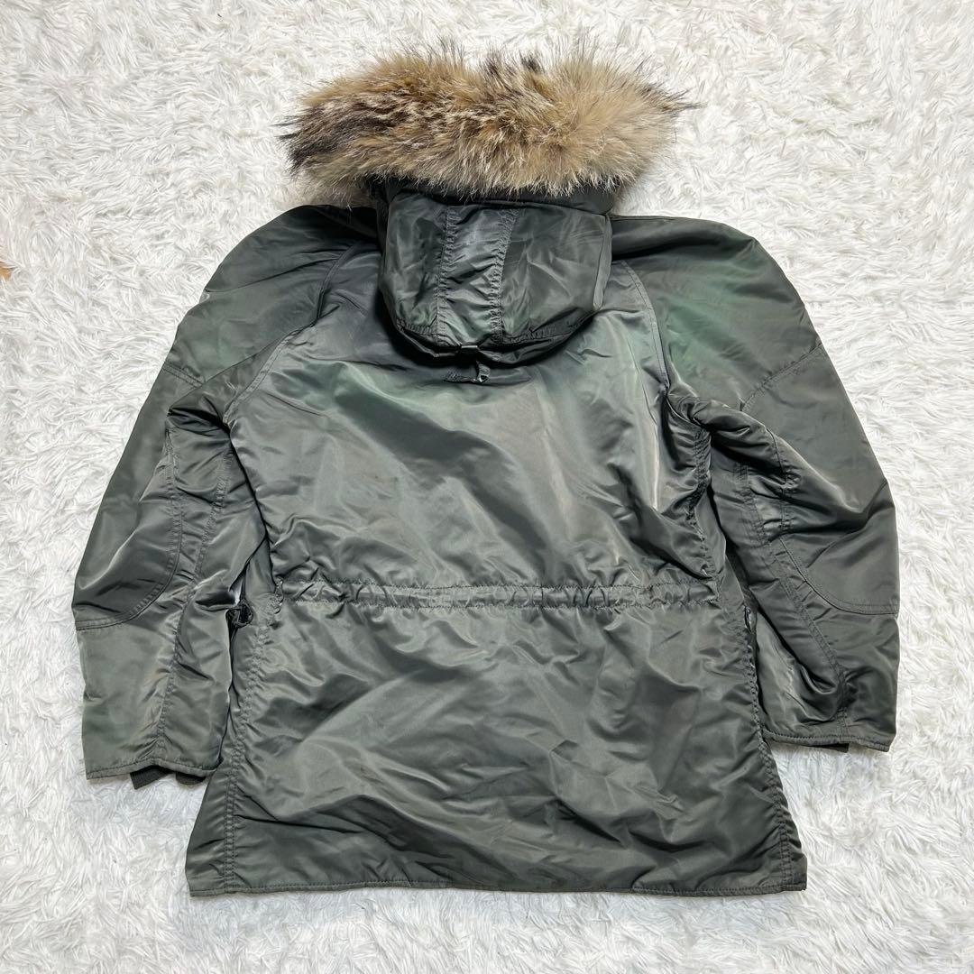 希少 USA製 Alpha フライトジャケット N3B N-3B オリーブ S