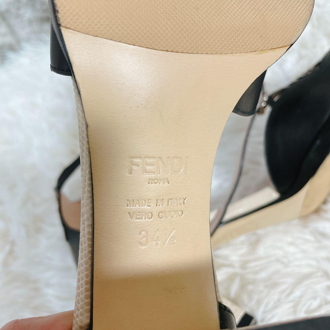 ショップ 【極美品】FENDIフェンディ アンクルストラップ チャンキー