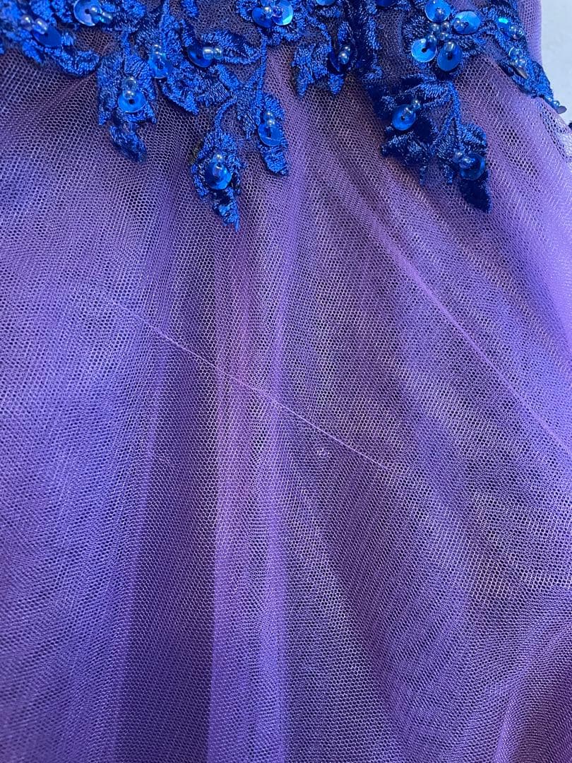 7号　ツイード　TWEED演奏会　ステージ　ロングドレス　パープル　紫