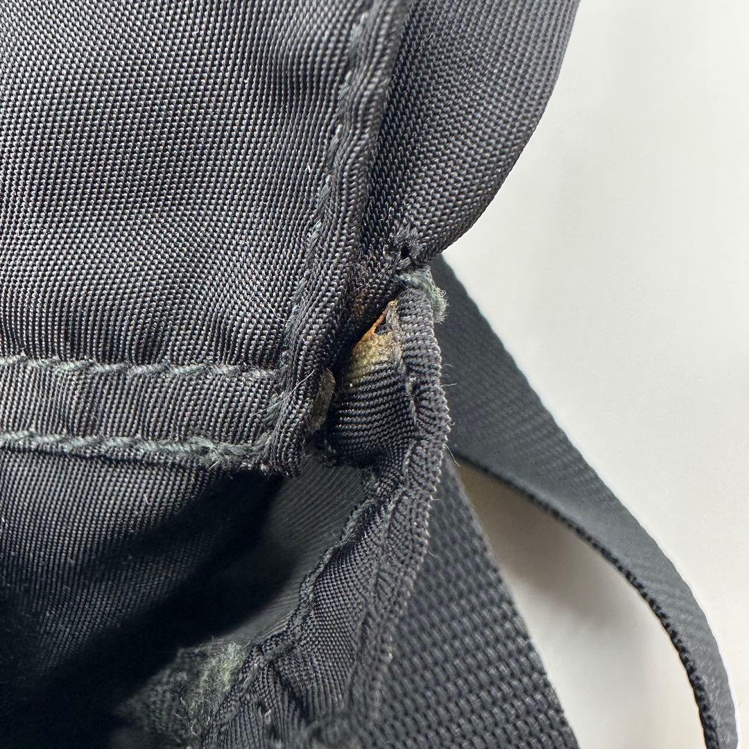 【大人気】プラダ リュック バッグパック ナイロン 三角プレート ブラック