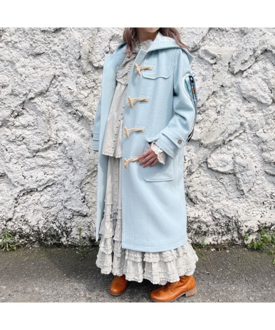 週末値下◼️ピンクハウス◼️ サガラワッペン付き　ボルドー　ダッフルコート